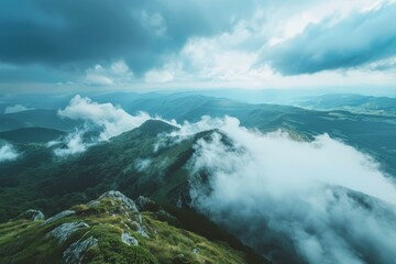 Panoramic Mountain Landscape in Constant Motion