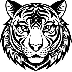 tiger head vector