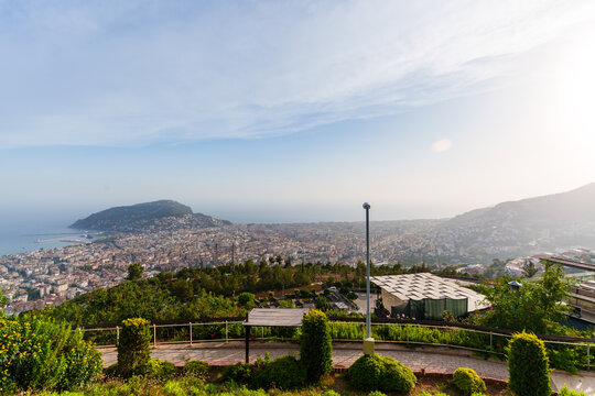 Alanya city as seen from above