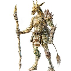 Anime Giraffe Warrior