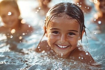 Obraz premium Real summer fun, Generative AI