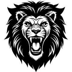 lion vector art ullustration