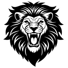 lion vector art ullustration