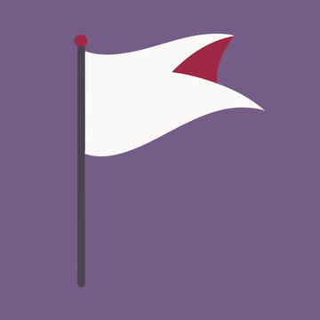 recommend clip art: White Flag Waving Vector Illustration