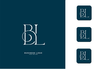 BL, LB, B, L, Abstract Letters Logo Monogram