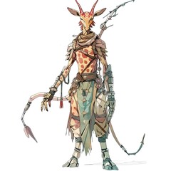 Anime Giraffe Warrior