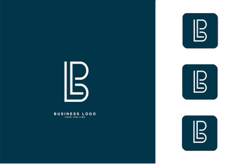 BL, LB, B, L, Abstract Letters Logo Monogram