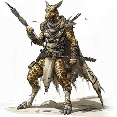 Anime Giraffe Warrior