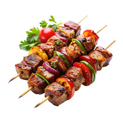 shish kebab on the grill