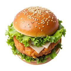 hamburger isolated on white
