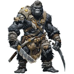 Fototapeta premium Anime Gorilla Warrior
