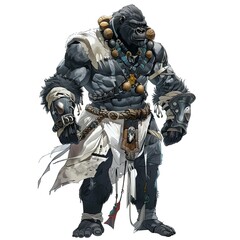 Fototapeta premium Anime Gorilla Warrior