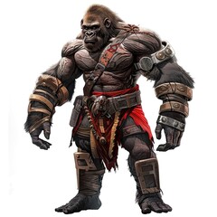Fototapeta premium Anime Gorilla Warrior