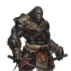 Fototapeta premium Anime Gorilla Warrior