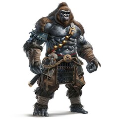 Fototapeta premium Anime Gorilla Warrior