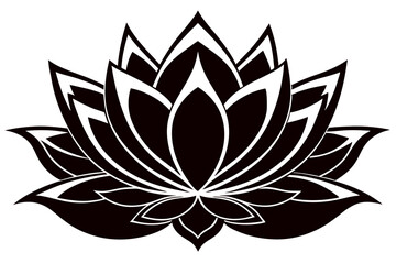 Creative Flower Silhouette Vector Art Illustration – SVG Design.