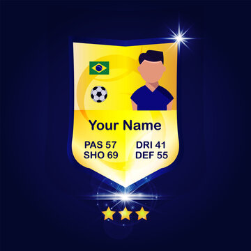 football cards for sports news with player rating