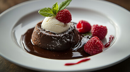 Luxurious Chocolate Fondant with Molten Center