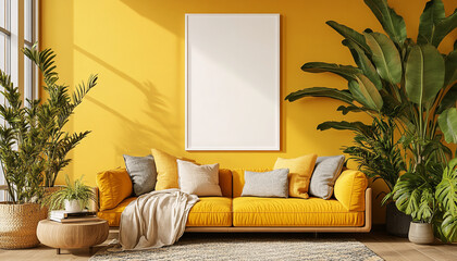 Colourful living room Asian Interior Design Style