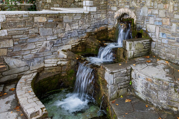 Spring of love in the town of Panagia - Thassos Greece -