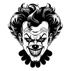 Scary Clown Vector