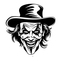 Scary Clown Vector