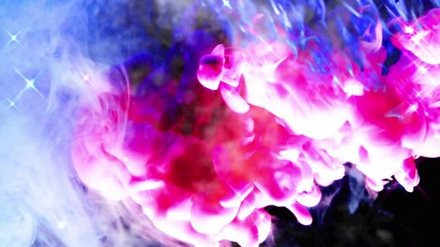 Pastel teal and pink explosion powder colorfull