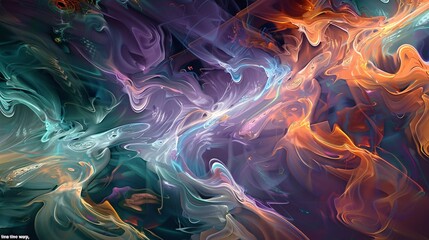 Obraz premium Vivid abstract swirls color background