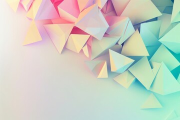 Obraz premium header design with triangle elements.