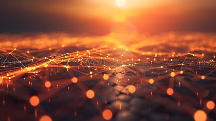 Obraz premium Technology network concept background