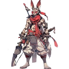 Fototapeta premium Anime Kangaroo Warrior 