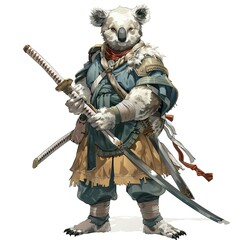 Obraz premium Anime Koala Warrior