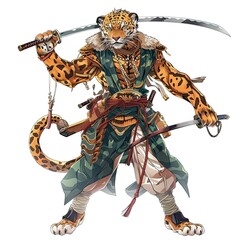 Anime Leopard Warrior