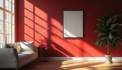 Fototapeta premium Colourful living room Contemporary Colonial Interior design style