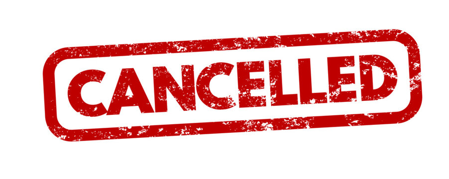 Cancelled rubber stamp - vector illustration