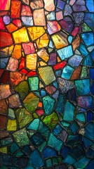 Colorful Stained Glass Mosaic.