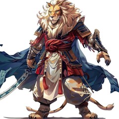 Anime Lion Warrior