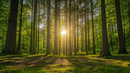 morning in the forest