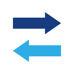 Left and right arrow