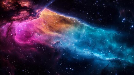 Close-up of the Veil Nebula with vibrant cosmic dust and star clusters, nebula background, cosmic dust clarity