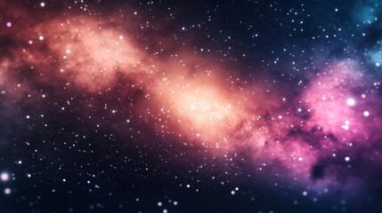 Obraz premium Cosmic dust drifting through a dense star field, creating patterns of light and shadow, space background, cosmic photography