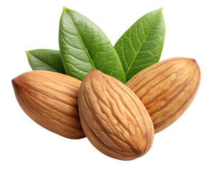 almonds isolated on transparent background png