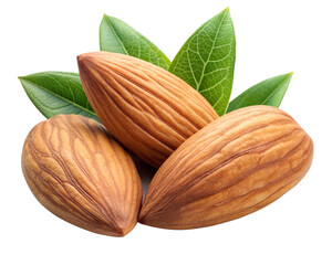 almonds isolated on transparent background png