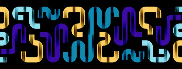 Lines, abstract letter style design background. Geometric vector Illustration For Wallpaper, Banner, Background, Card, Book Illustration, landing page