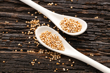 Organic pop seeds of ancestral amaranth - Amaranthus.