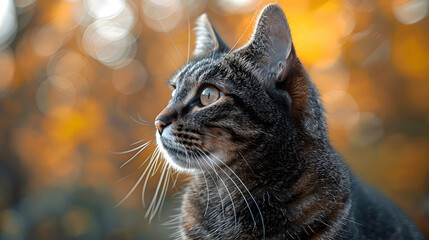 Amazon Black Agouti face, its fur and whiskers detailed with a blurred background