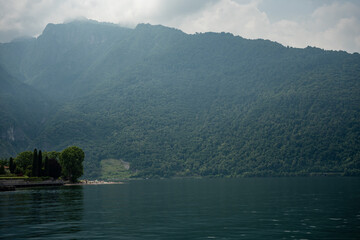 Borbino, Italy - Como lake mountains.