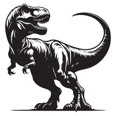 Dinosaur silhouettes, vector silhouette design, isolated white background © Sadia