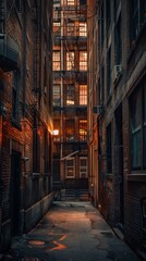 Fototapeta premium architectural photography alleyway