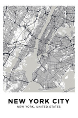 Naklejka premium cartel nueva york